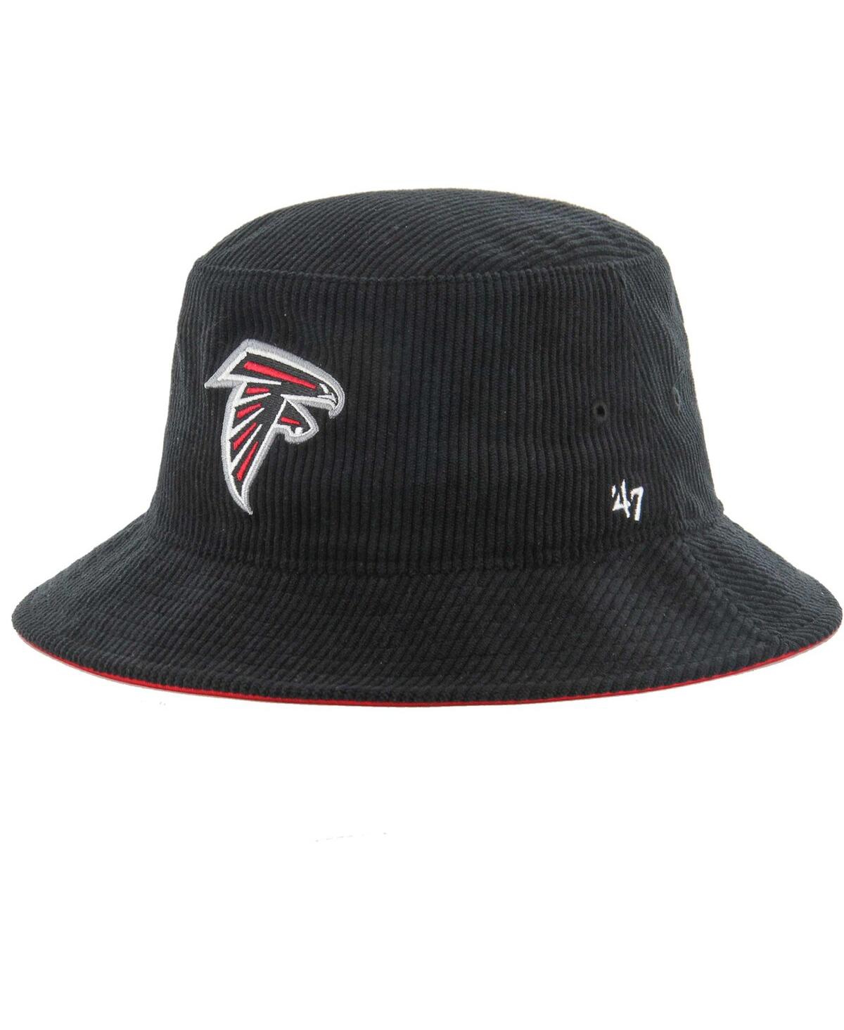 Shop 47 Brand Men's ' Black Atlanta Falcons Thick Cord Bucket Hat