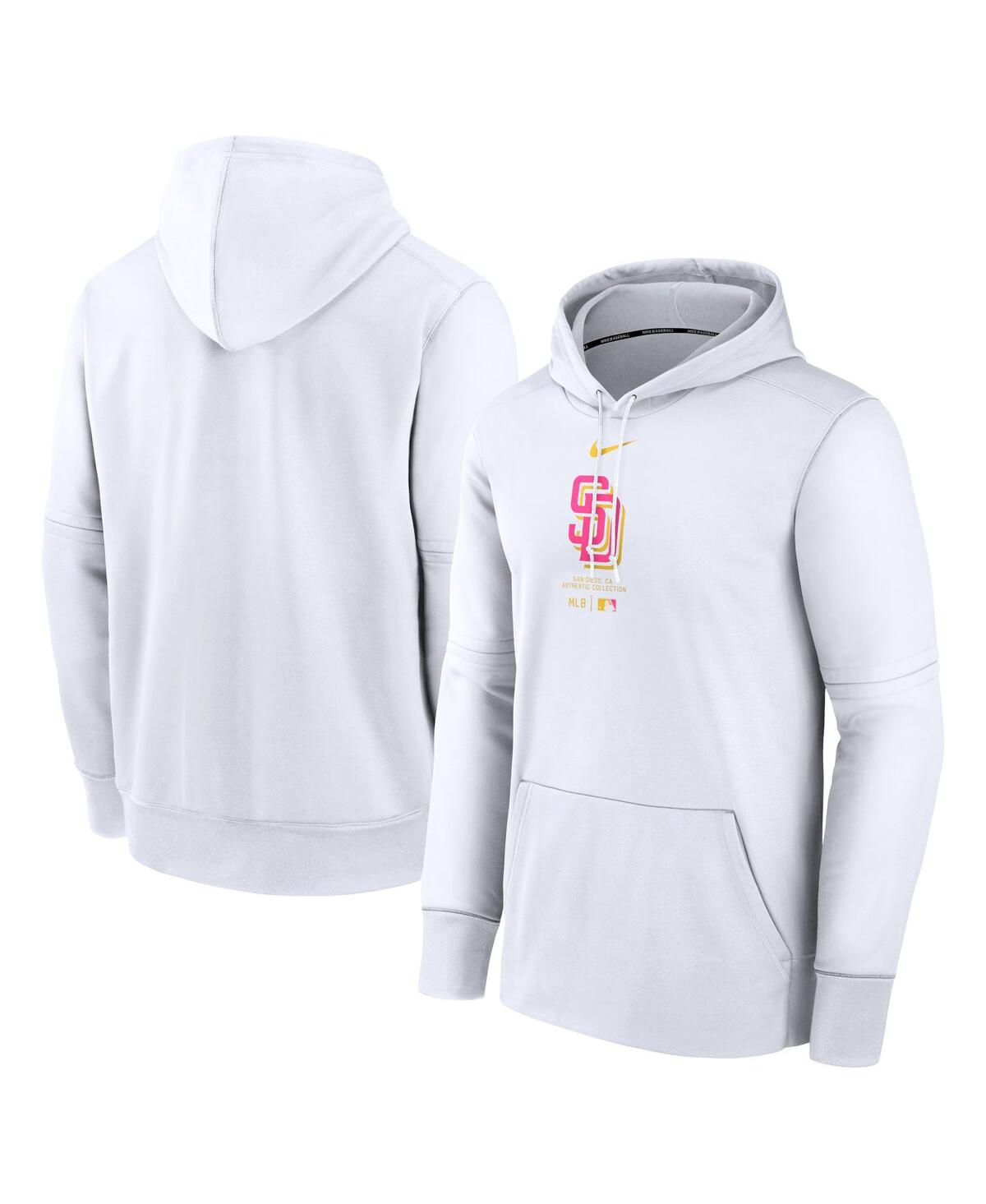Shop Nike Men's  White San Diego Padres City Connect Practice Performance Pullover Hoodie