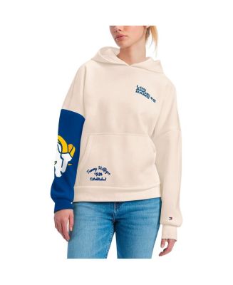 Women's Tommy Hilfiger Cream, Royal Los Angeles Rams Harriet Pullover ...
