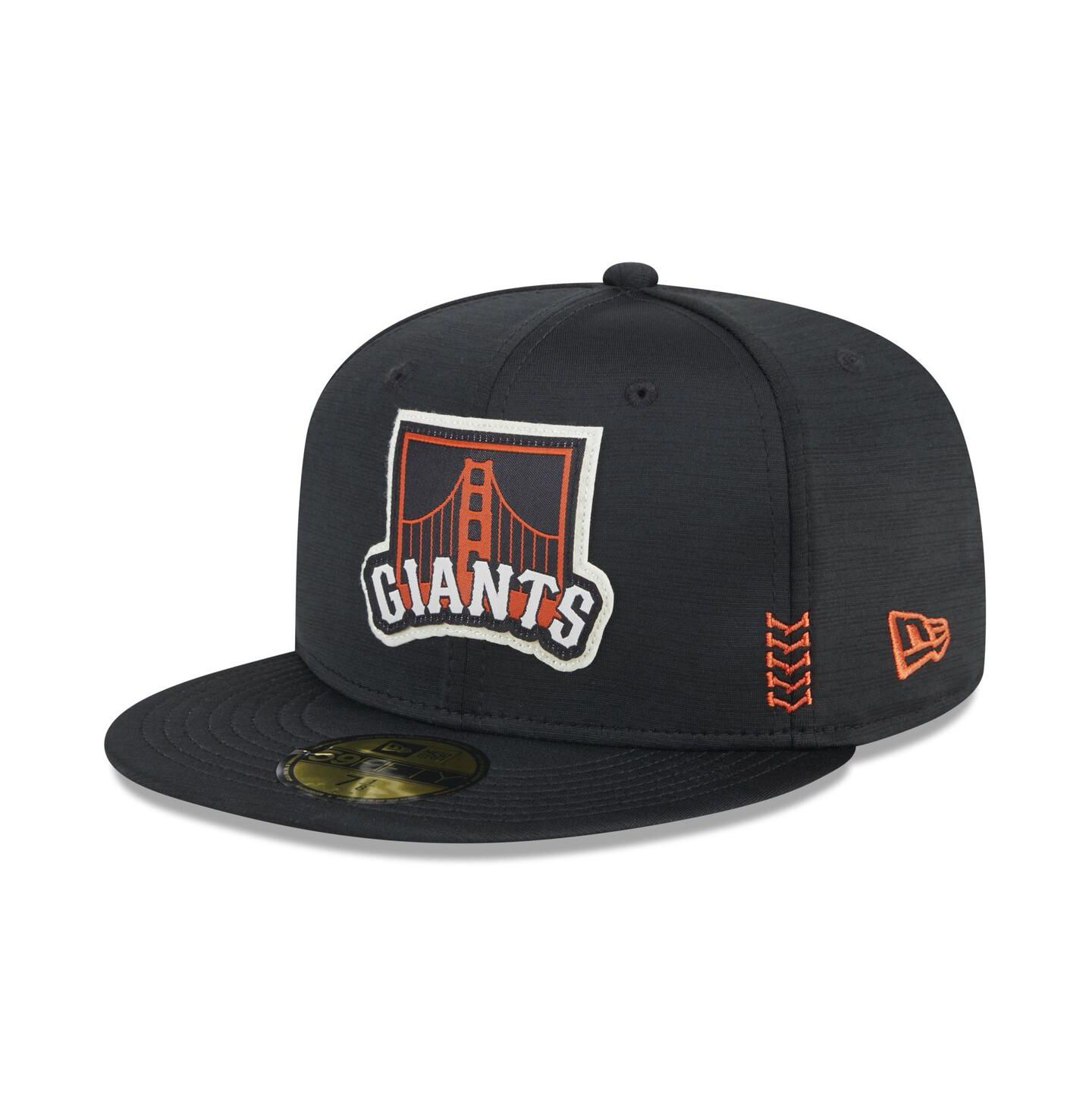 Мужская кепка New Era Black San Francisco Giants 2024 Clubhouse 59FIFTY Fitted Hat — фото 1