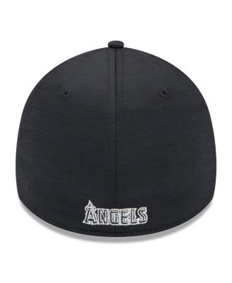 Men's Black Los Angeles Angels 2024 Clubhouse 39THIRTY Flex Fit Hat