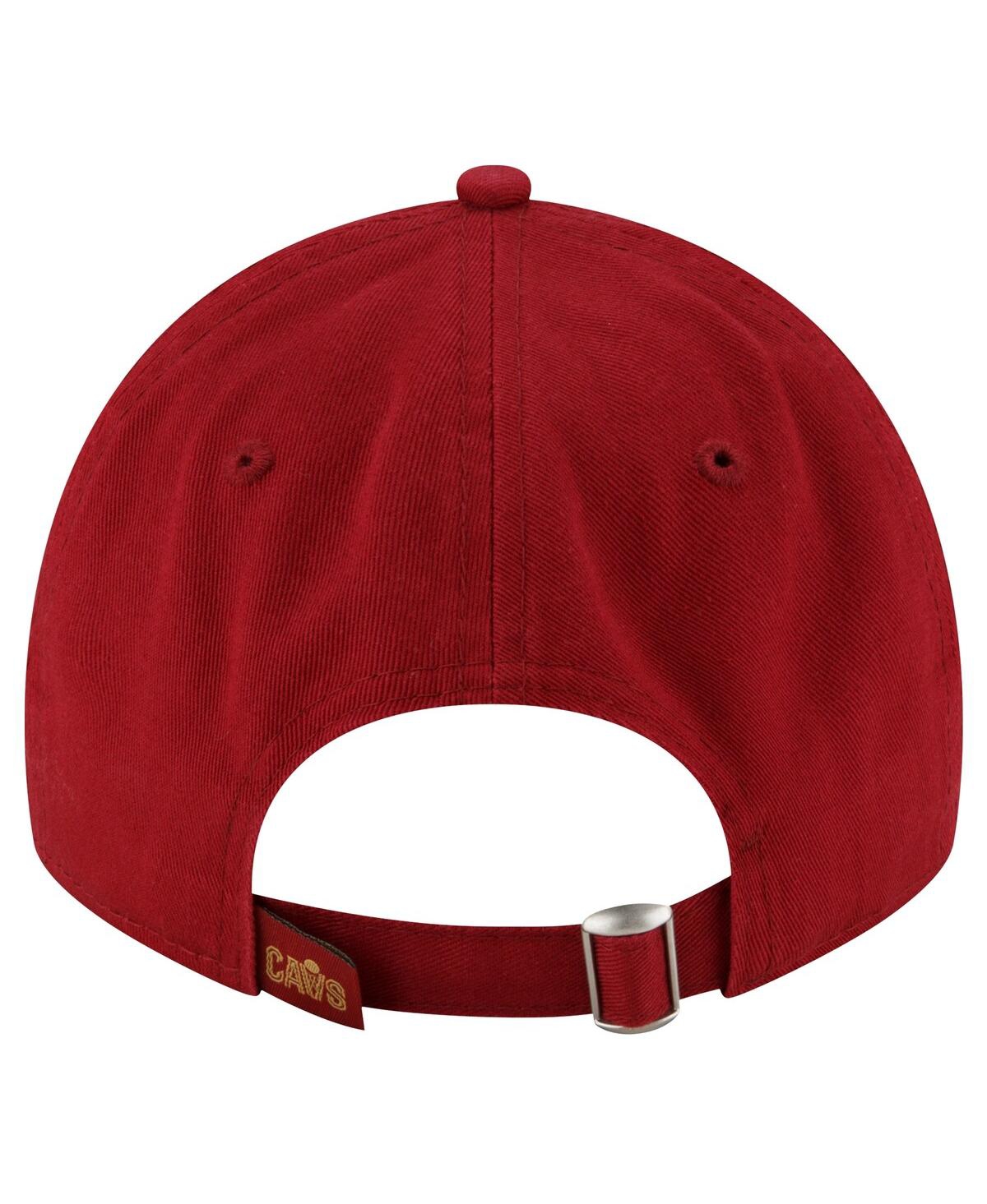 New Era Wine Cleveland Cavaliers Official Logo 9twenty Team Color Adjustable Hat In Wine
