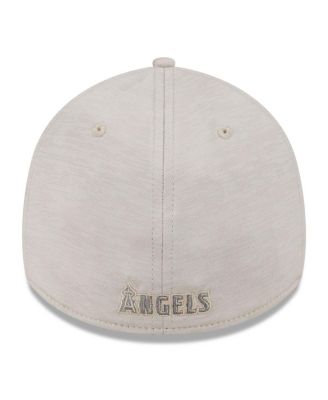 Men's Cream Los Angeles Angels 2024 Clubhouse 39THIRTY Flex Fit Hat