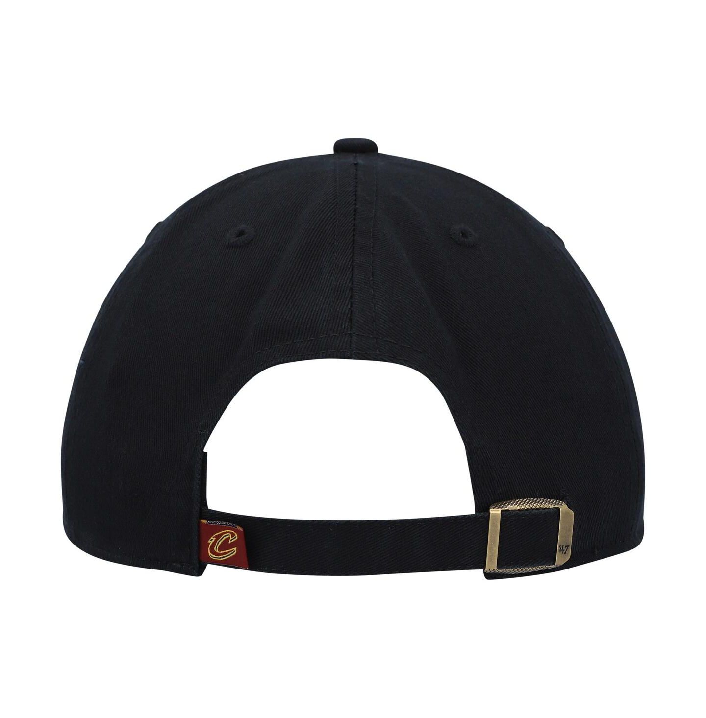 Мужская кепка '47 Brand Black Cleveland Cavaliers Alternate Logo Clean Up Adjustable Hat — фото 3