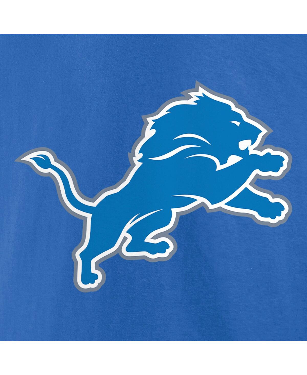 Fanatics Branded Aidan Hutchinson Blue Detroit Lions Player Icon Name & Number T-shirt In Blue