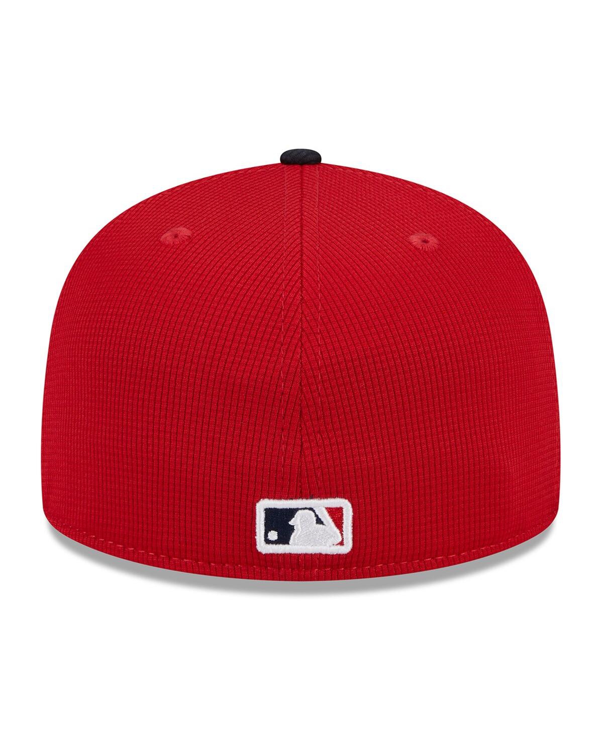 New Era Men's Red, Navy Boston Red Sox 2024 Spring Training Low Profile 59fifty Fitted Hat In