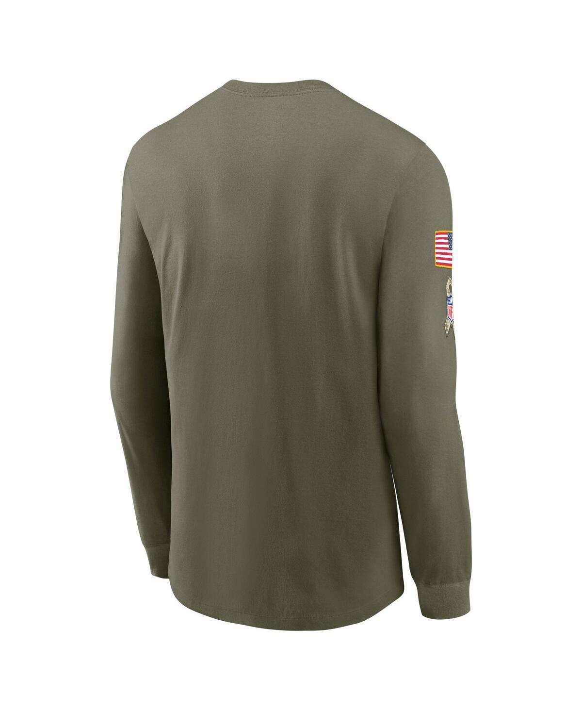 Men's NikeSeattle Seahawks 2022 Salute To Service Long Sleeve T-shirt - Olive