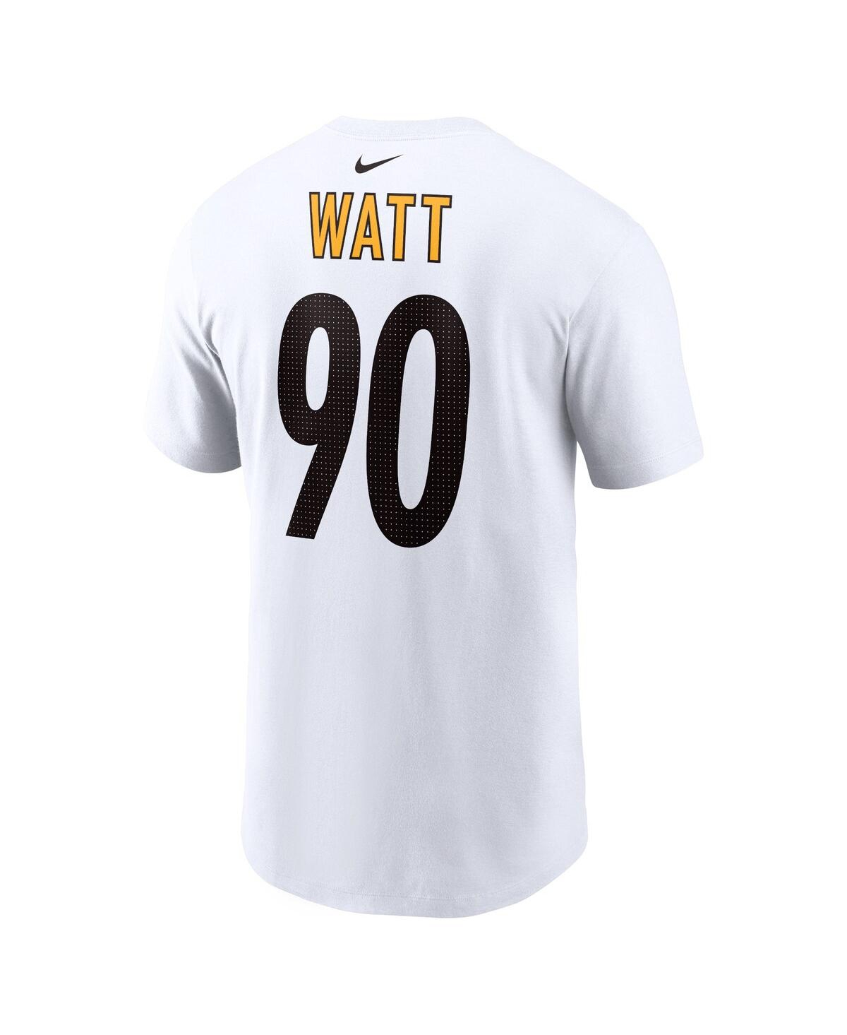 Men's Nike T.j. WattPittsburgh Steelers Player Name and Number T-shirt - White