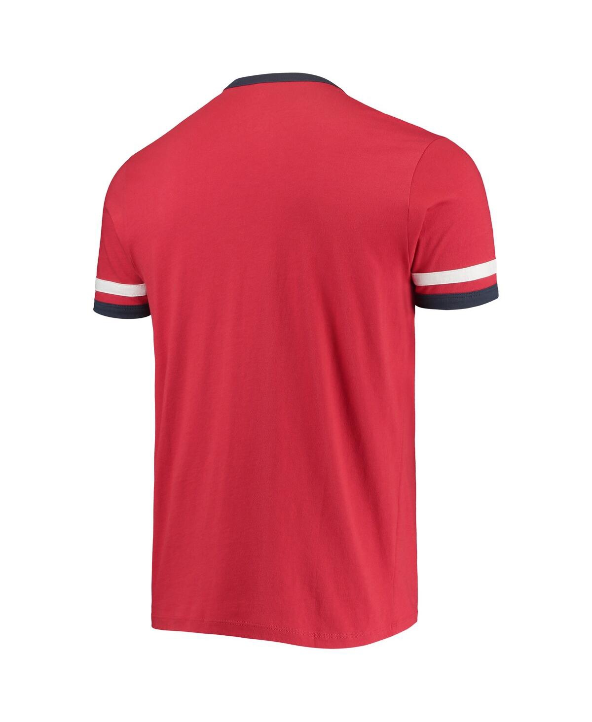 Shop 47 Brand Men's ' Red Distressed St. Louis Cardinals Team Name T-shirt