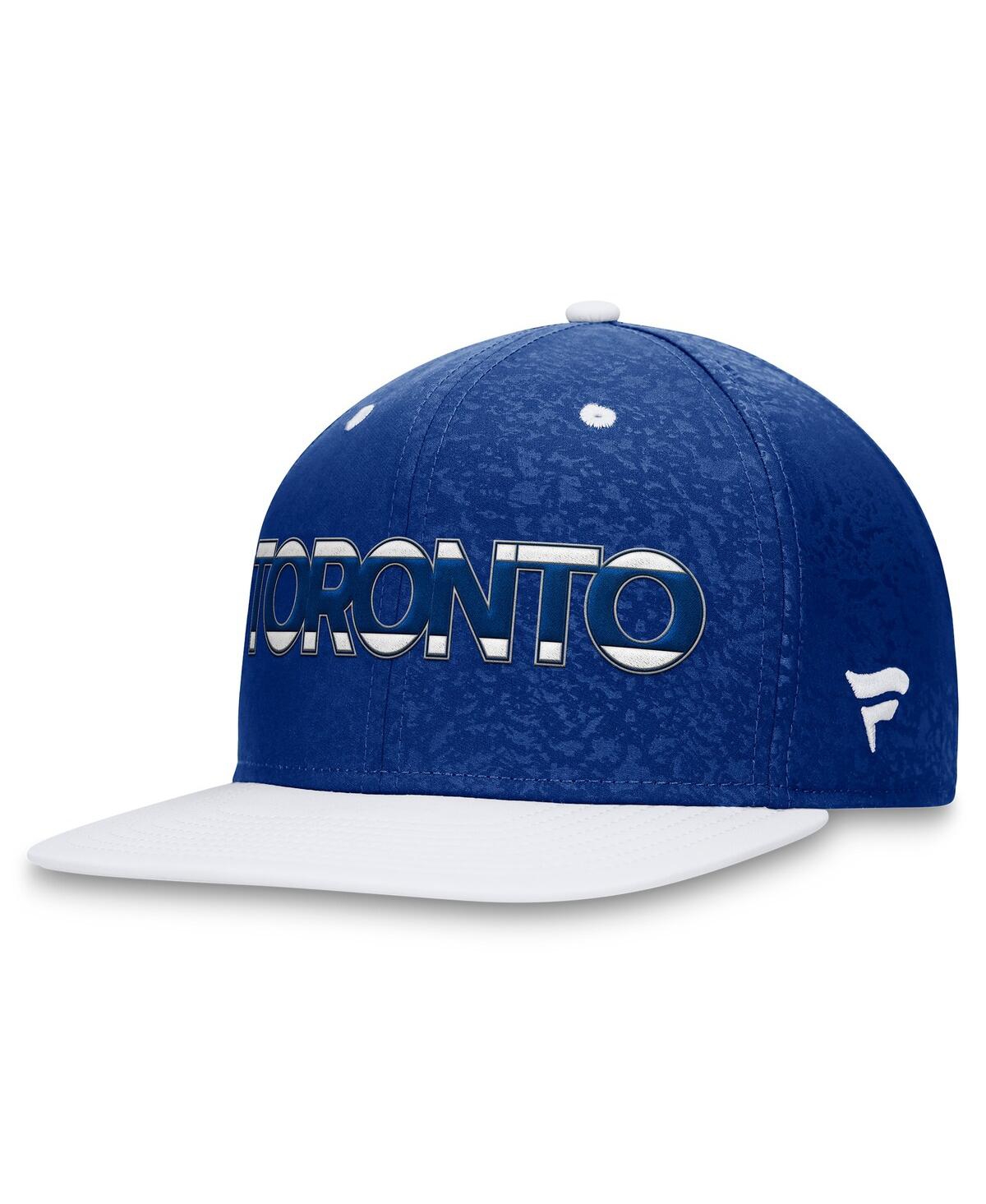 Men's Fanatics White Toronto Maple Leafs Authentic Pro Rink Two-Tone Snapback Hat - White