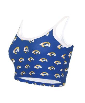 Women's Royal Los Angeles Rams Gauge Lounge Bralette