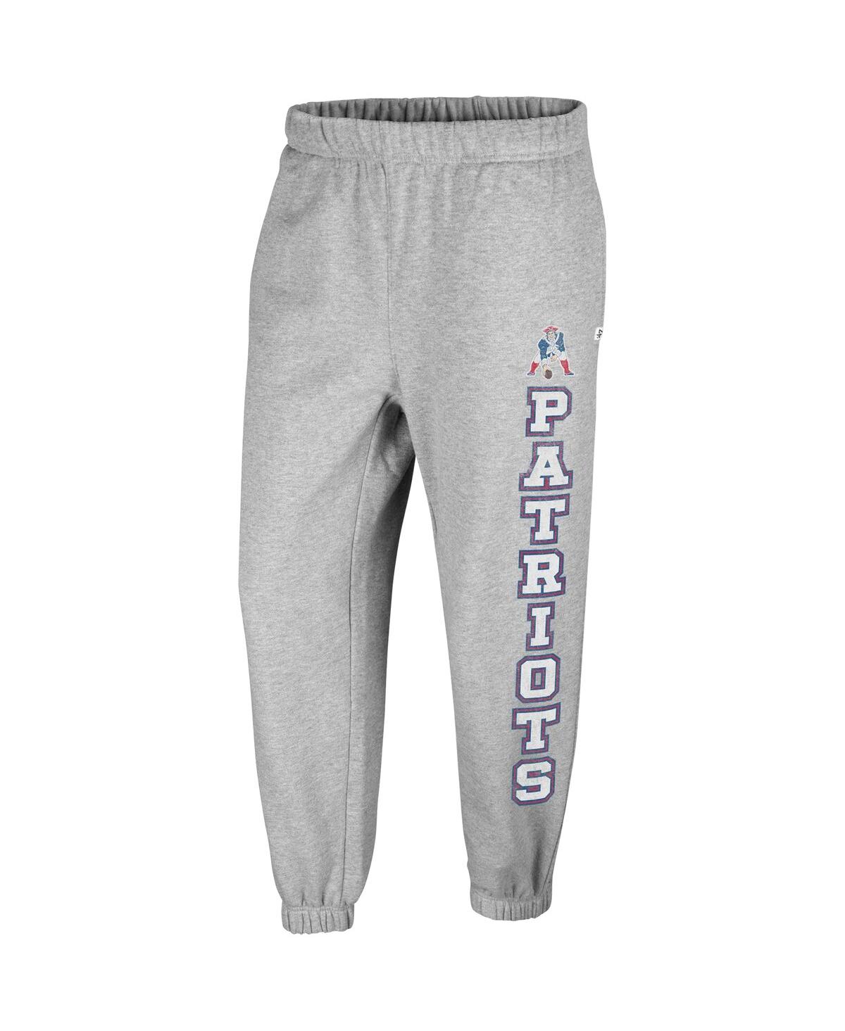 Shop 47 Brand Women's ' Gray Distressed New England Patriots Double Pro Harper Jogger Sweatpants