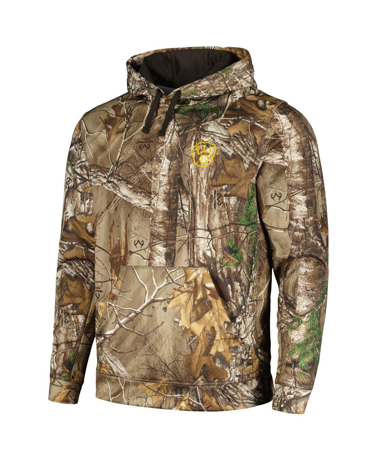 Shop Dunbrooke Men's  Camo Milwaukee Brewers Champion Realtree Pullover Hoodie
