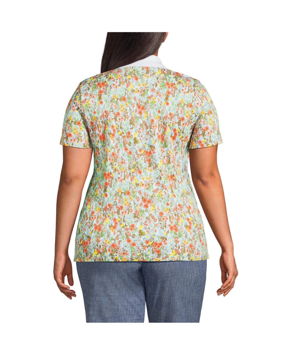 Lands' End Plus Size Supima Cotton Polo Shirt