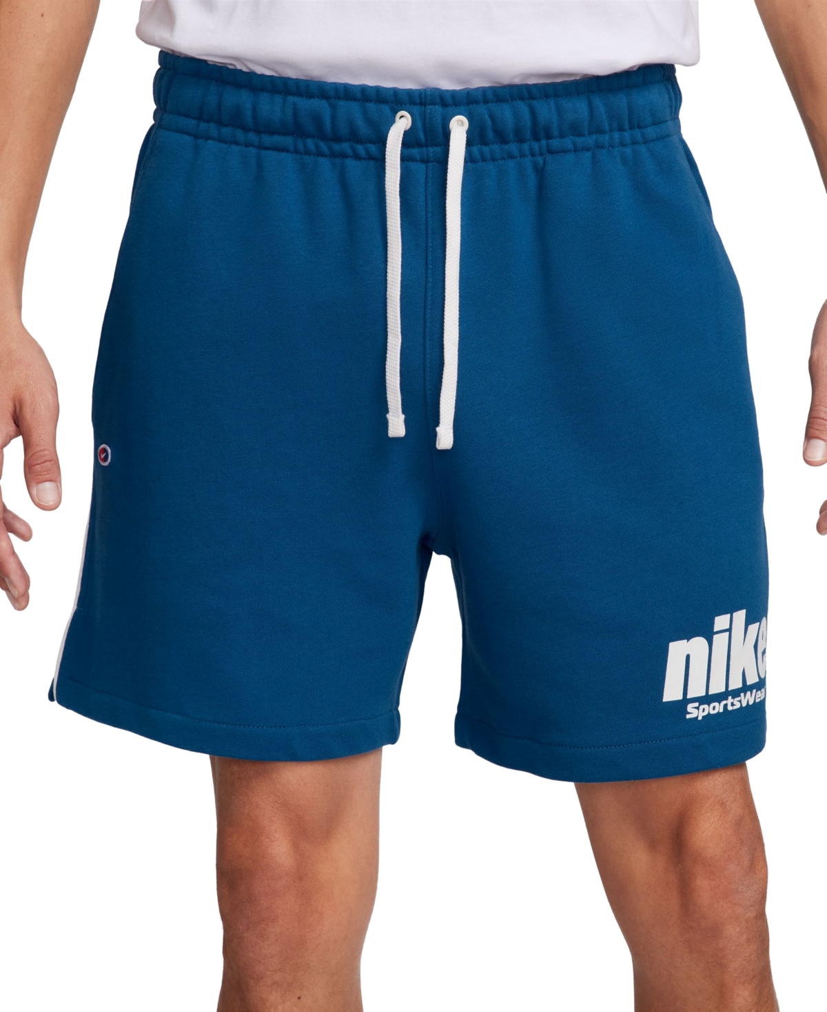 Nike Men's Sportswear Club Fleece Flow French Terry Shorts In Court Blue