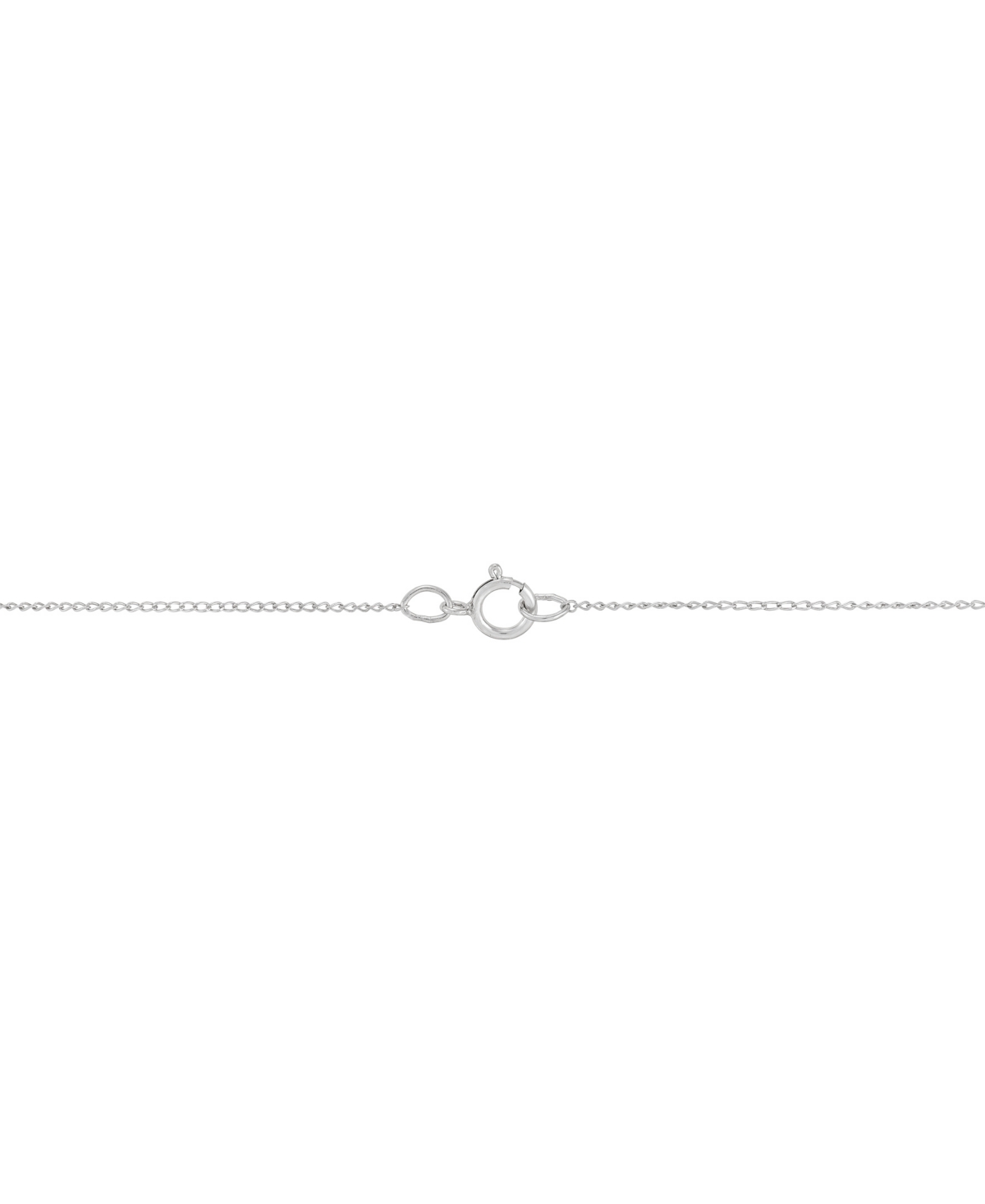 Macy's Diamond Curved Openwork Cross 18" Pendant Necklace (1/2 Ct. T.w.) In Sterling Silver In Sterling Silver