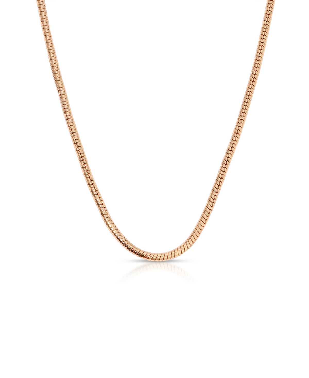 Classic 18k Gold Plated Snake Chain Necklace - Gold