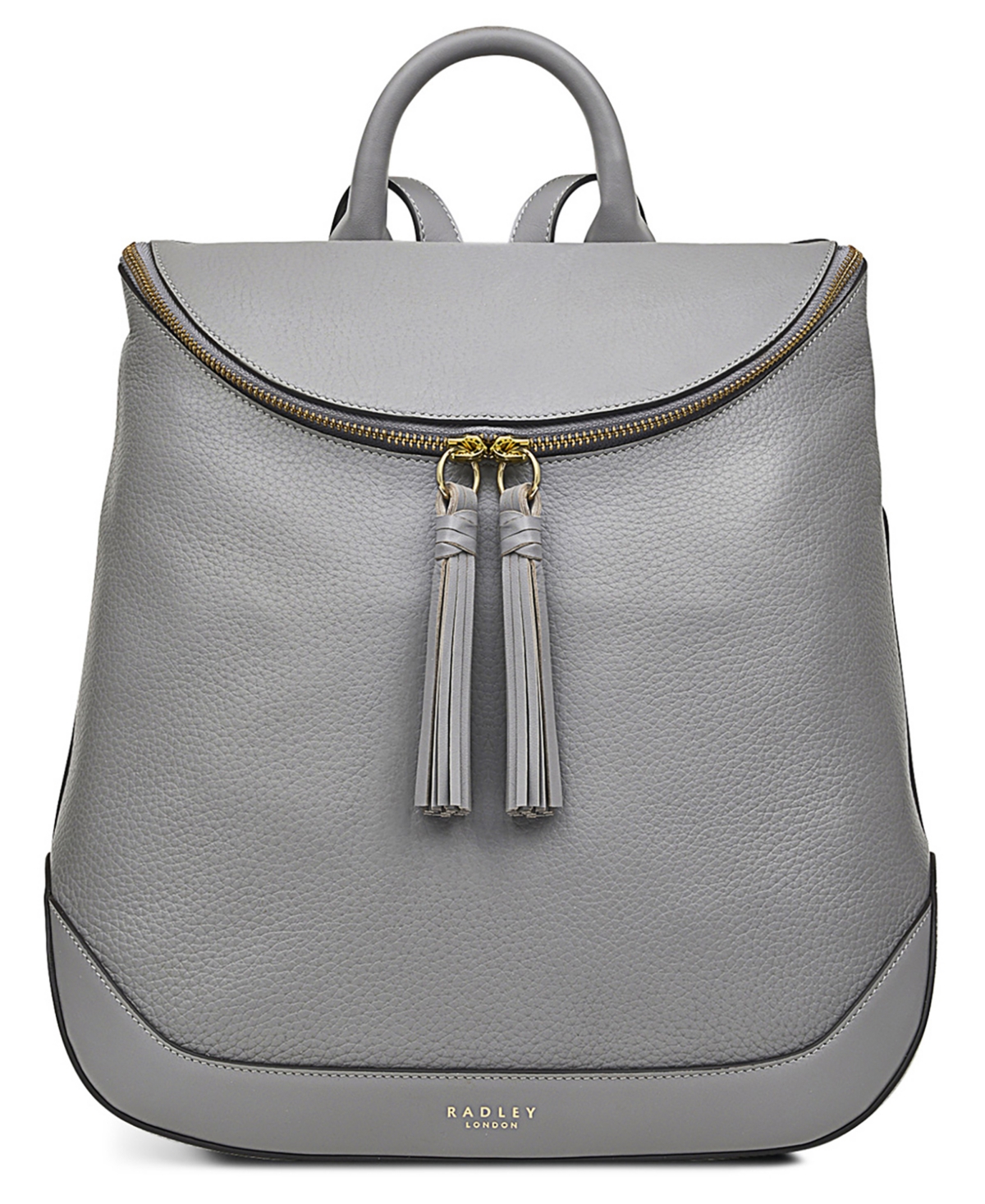 Radley London Milligan Street Medium Zip Around Leather Backpack In Gray