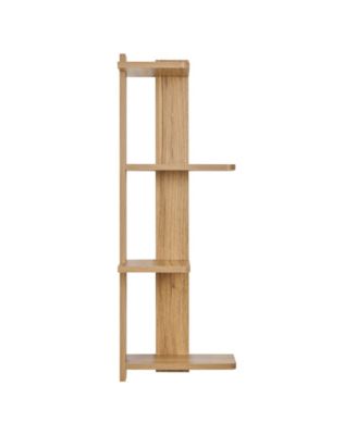 Alvar Corner 4-Tier Floating Ledge Column Wall Shelf