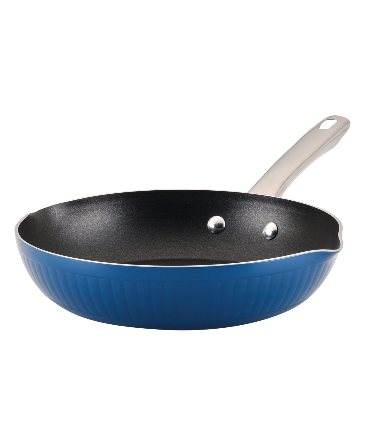 Shop Farberware Style Aluminum 10" Nonstick Frying Pan In Blue