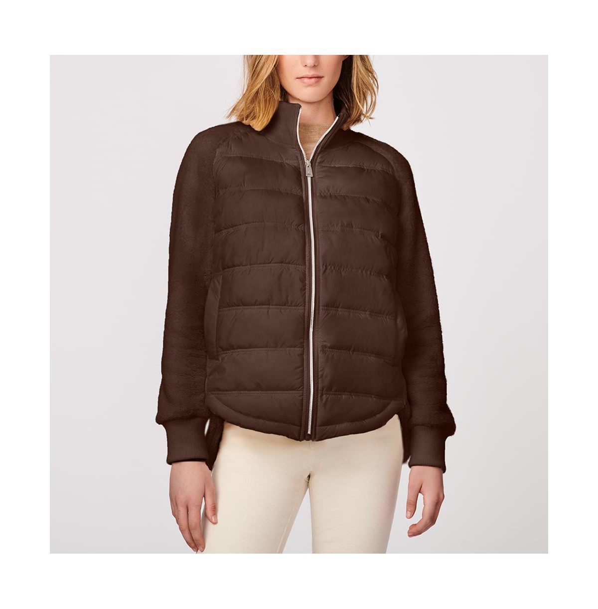 Bernardo Women's Light Weight Faux Fur Combo Jacket