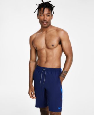 Nike - Men's 6:1 Stripe Breaker Water-Repellent Colorblocked 9" Board Shorts