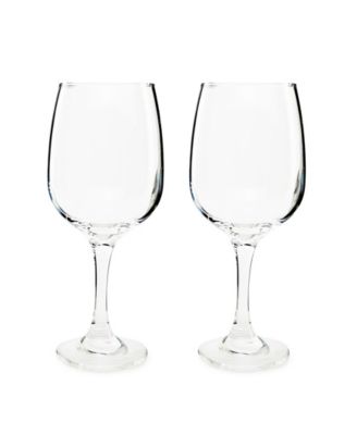 Set of 8- 11.7 oz Clear Glass Wine Goblet