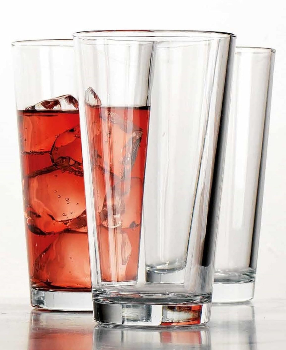 Circleware Simple Home Set Of 4 15.75 oz Cooler In Clear
