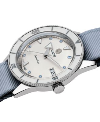 Women's Swiss Automatic Captain Cook Stainless Steel Bracelet Watch 37mm Gift Set