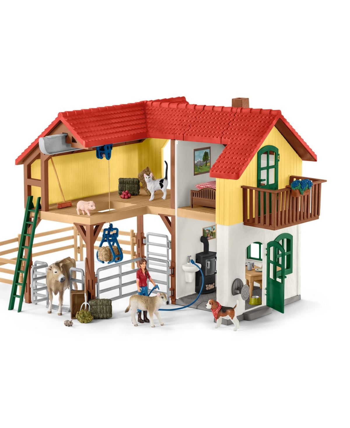 Schleich Farm World Large Farm House Playset In Multi