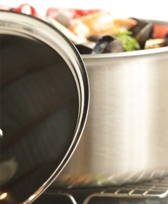 D5 Brushed Stainless Steel 8 Qt. Covered Stockpot