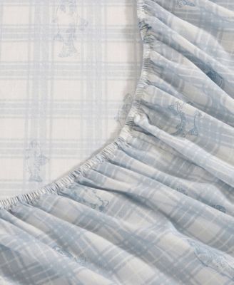 Printed 200-Thread Count Cotton Percale 4-Pc. Sheet Set, King