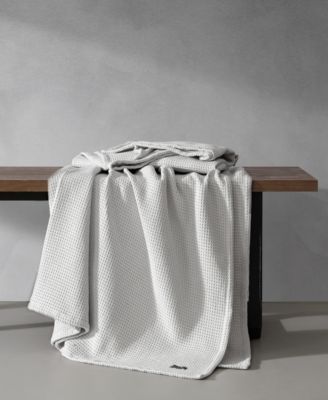 Waffleweave Cotton Reversible Blanket, Full/Queen