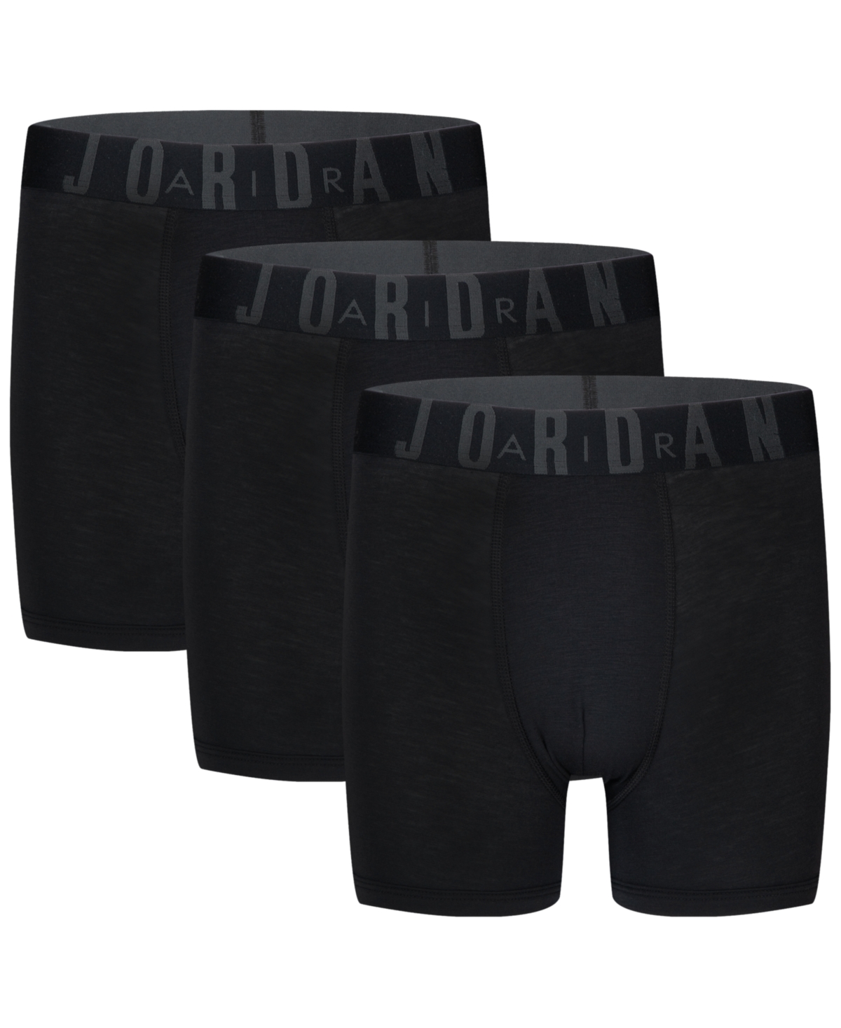 Jordan Kids' Big Boys Flight Modal Boxer Briefs, Pack Of 3 In Black
