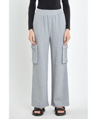 Women's Wide Knit Pants with Pockets