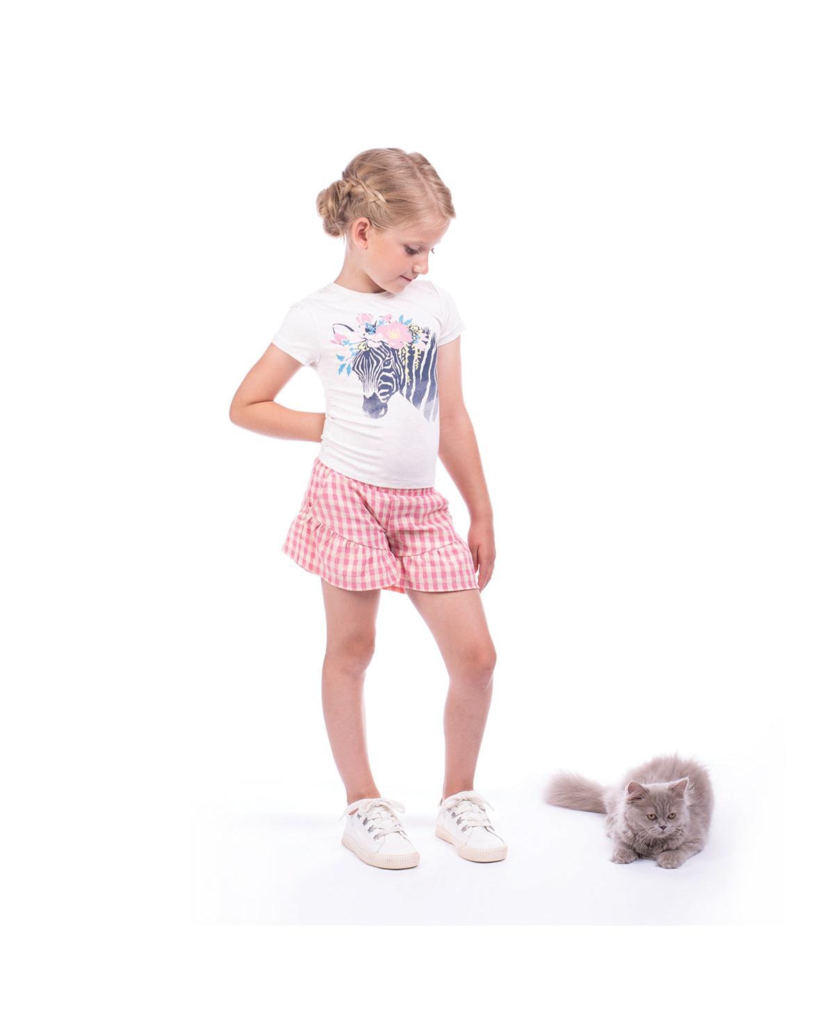 Toddler, Child Amita Zebra Oatmeal Graphic Jersey Tee