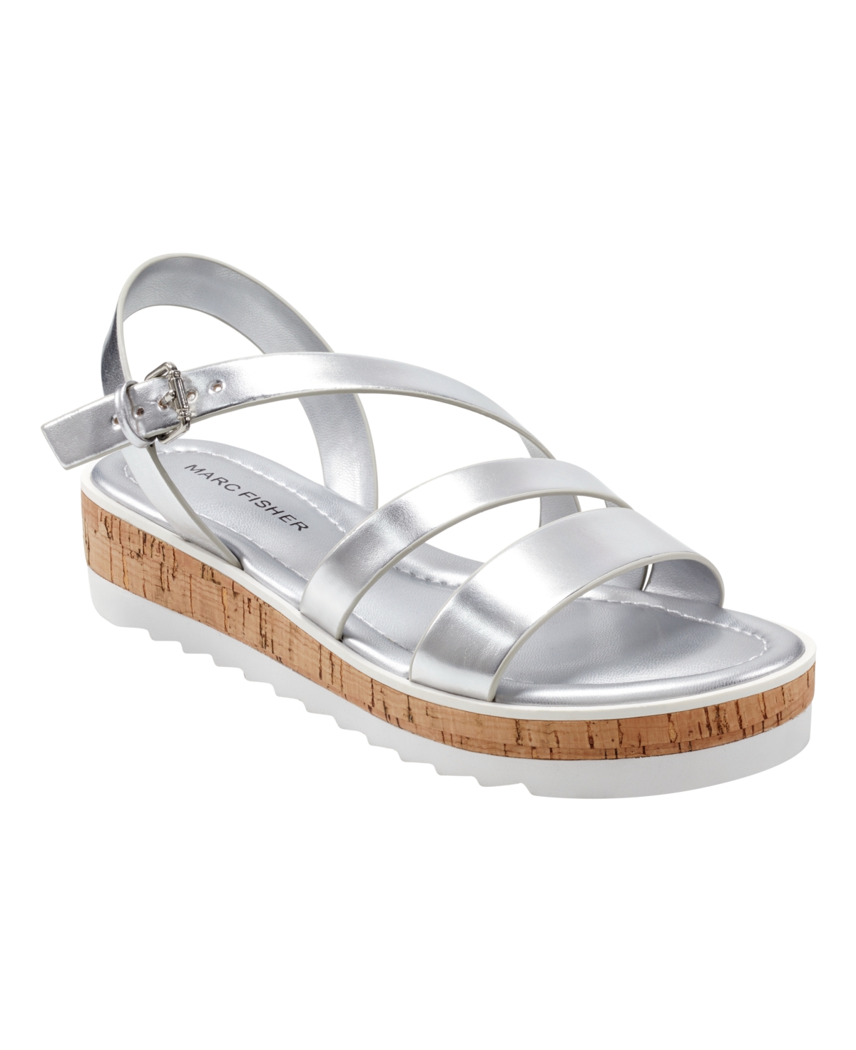 Women's Goget Strappy Open-Toe Casual Sandals - Silver