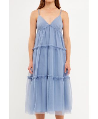 sachin and babi light blue dress Floral Casual – English Factory