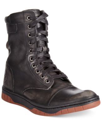 Diesel men's leather boots hotsell