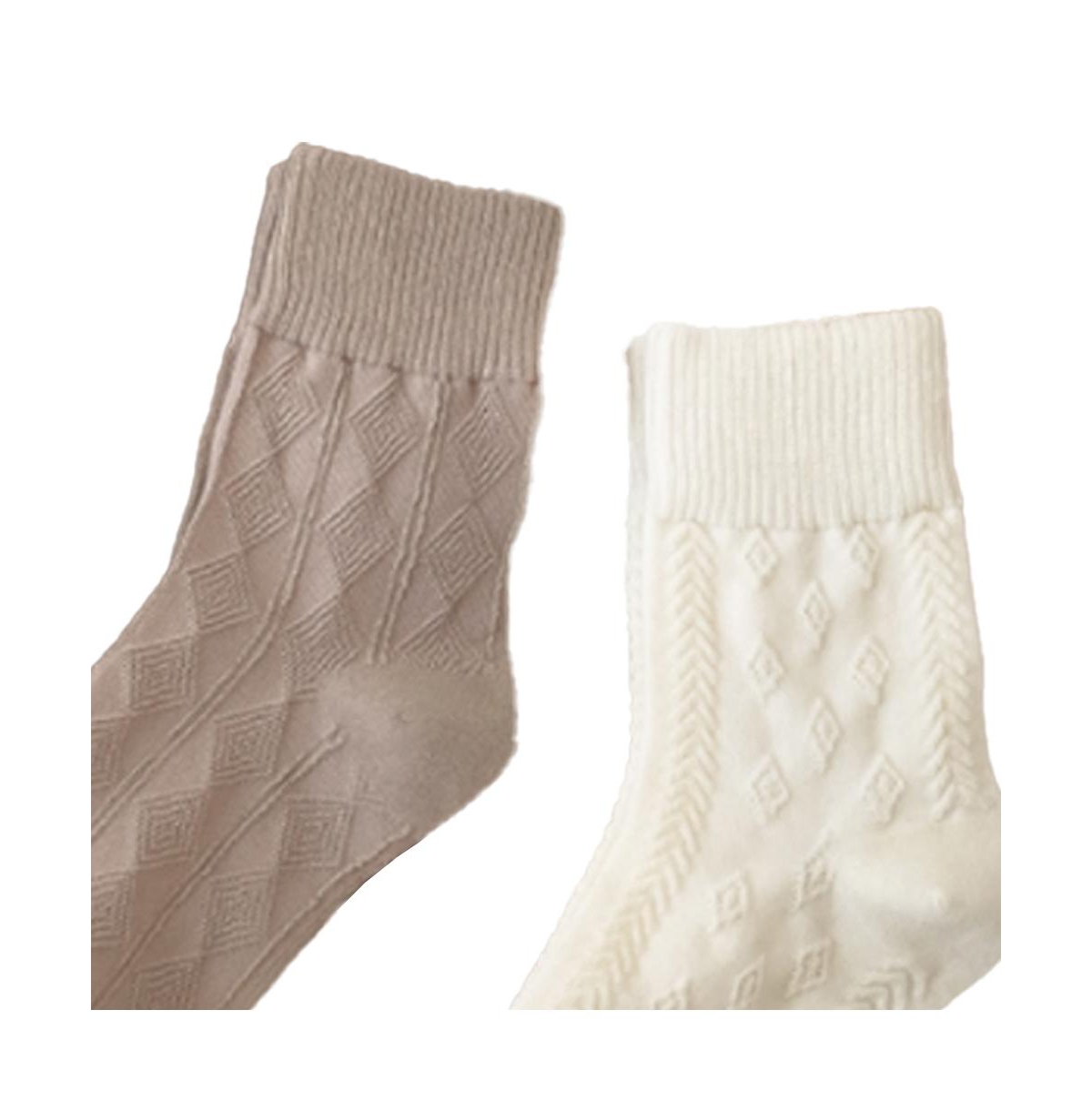 Stems Women's Diamond Knit Crew Socks