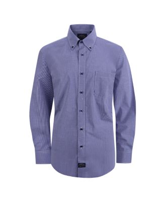 Men's Stretch Collar Gingham Poplin Shirt