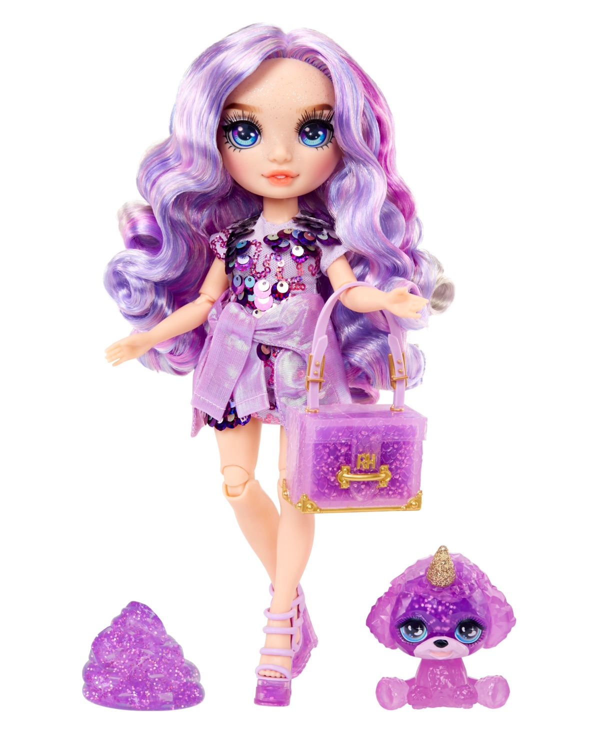 Rainbow High Kids' Classic Fashion Doll- Violet In Multicolor
