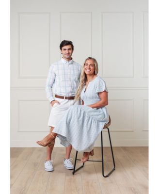 Women's Organic Bell Sleeve Tiered Eyelet Dress