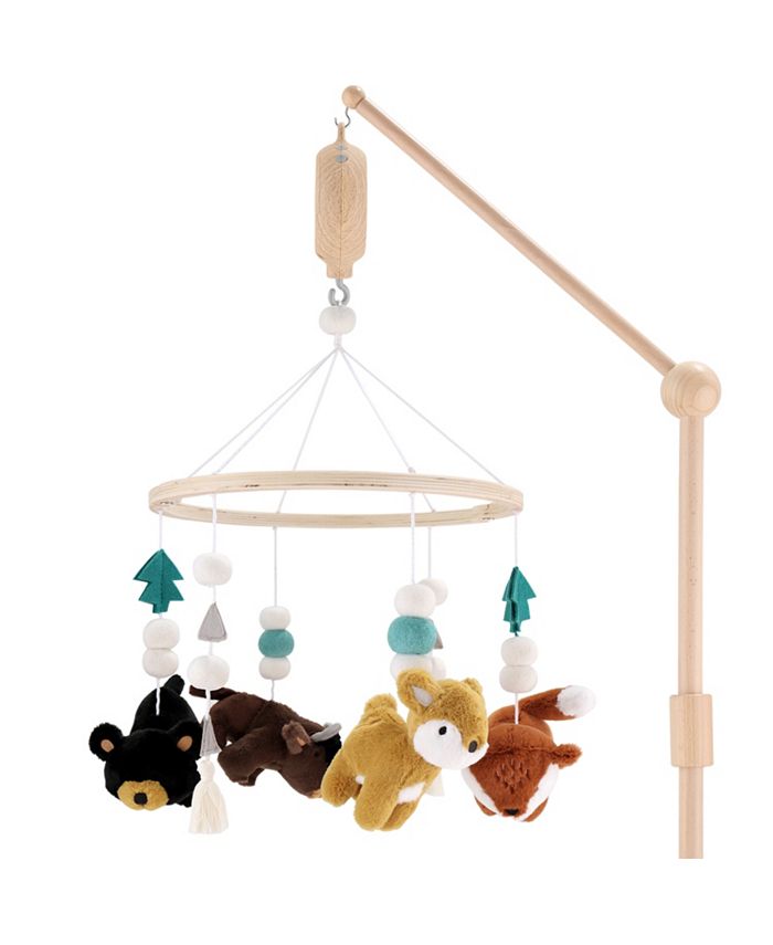 The Peanutshell Western Woods Baby Musical Wooden Crib Mobile Macy's
