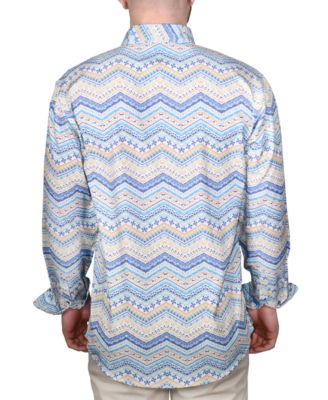 Men's Printed Long-Sleeve Woven Shirt