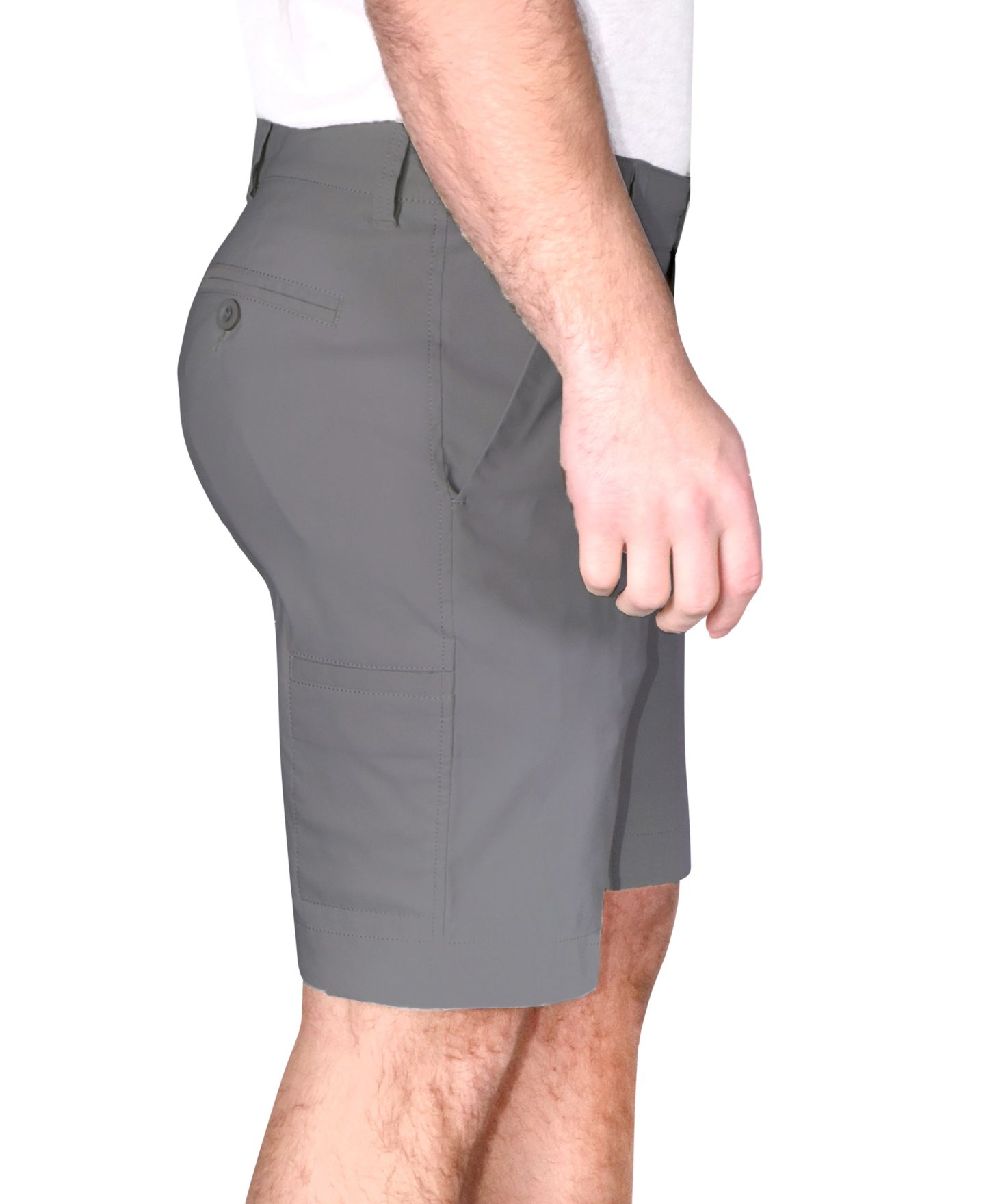 Мужские шорты Vintage 1946 Modern-Fit Stretch Hybrid Performance 9" Shorts, цвет: Серый — фото 3