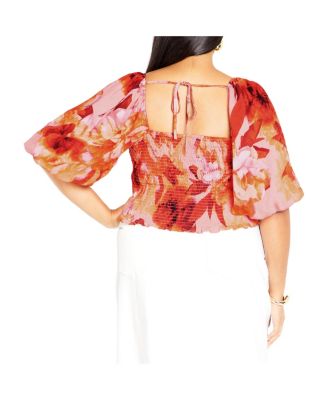 Plus Size Poppie Print Top