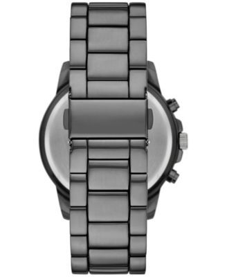 Men's Three Hand Gunmetal Alloy Watch 36mm Gift Set