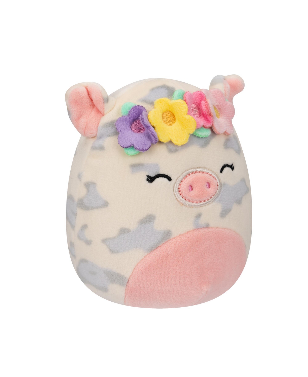 Squishmallows Rosie - Spotted Pig With Flower Crown Plush