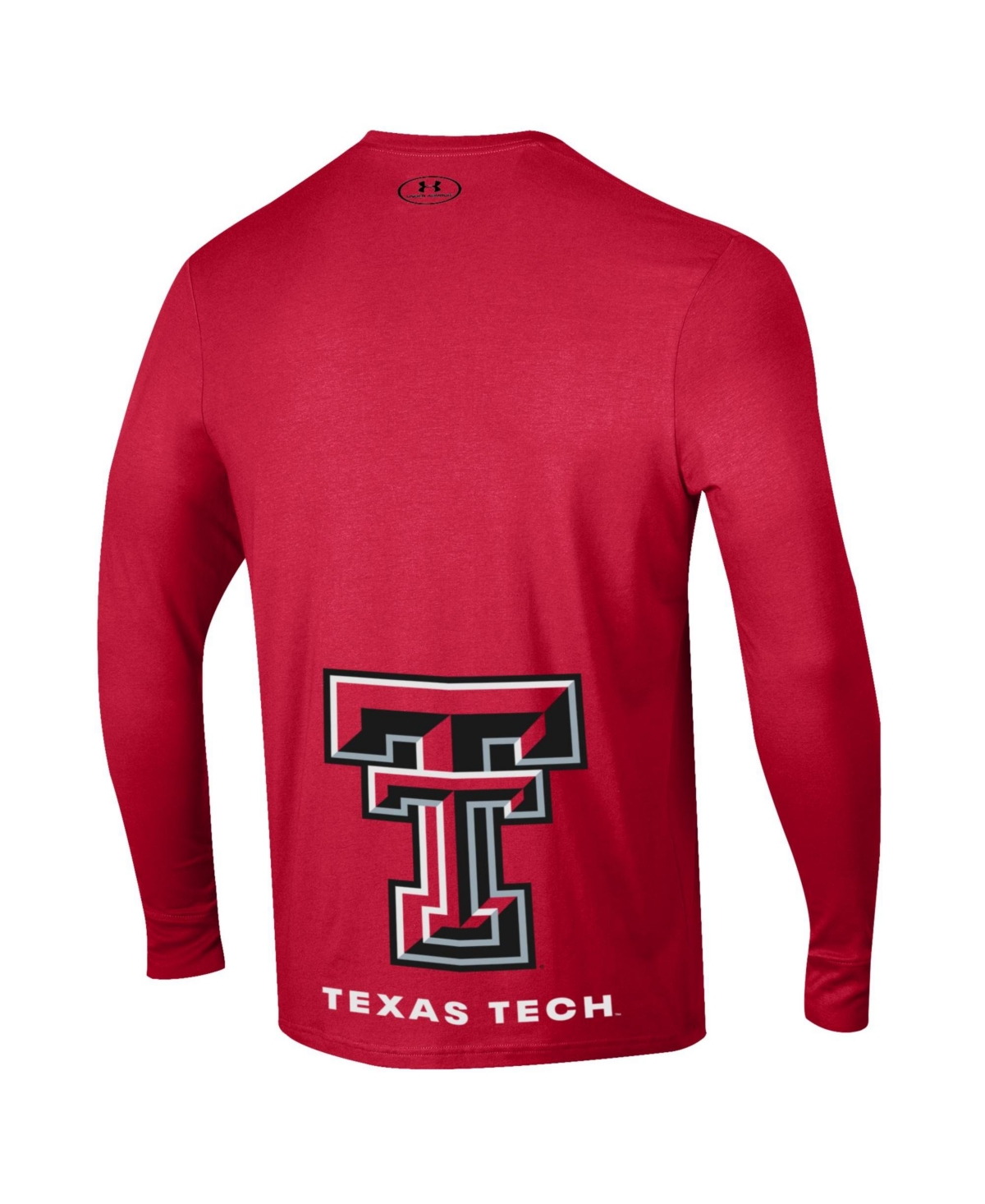 Shop Under Armour Men's  Red Texas Tech Red Raiders 2024 On Court Bench Unity Long Sleeve T-shirt